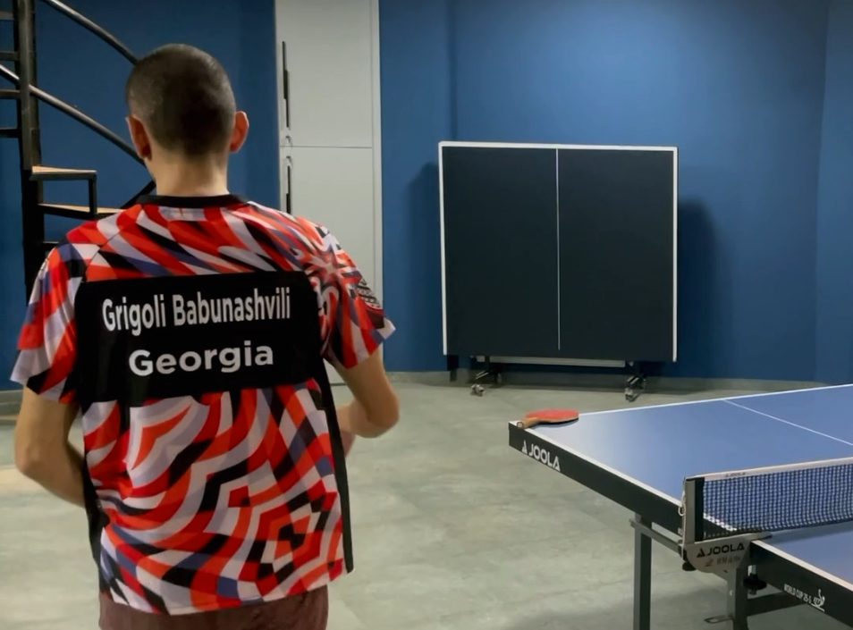 The Pingpong.ge training room with a JOOLA table